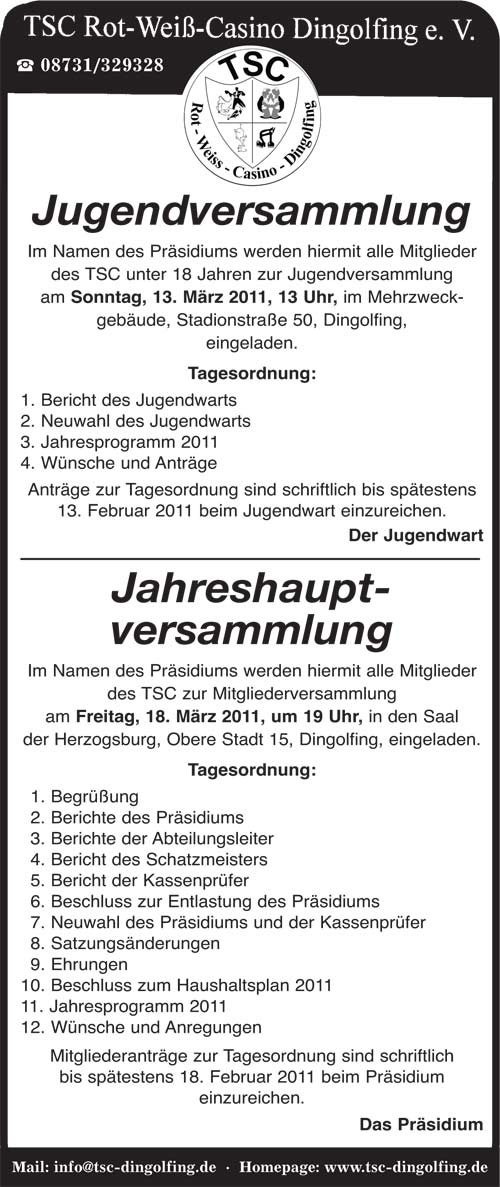 TSC-Versammlung